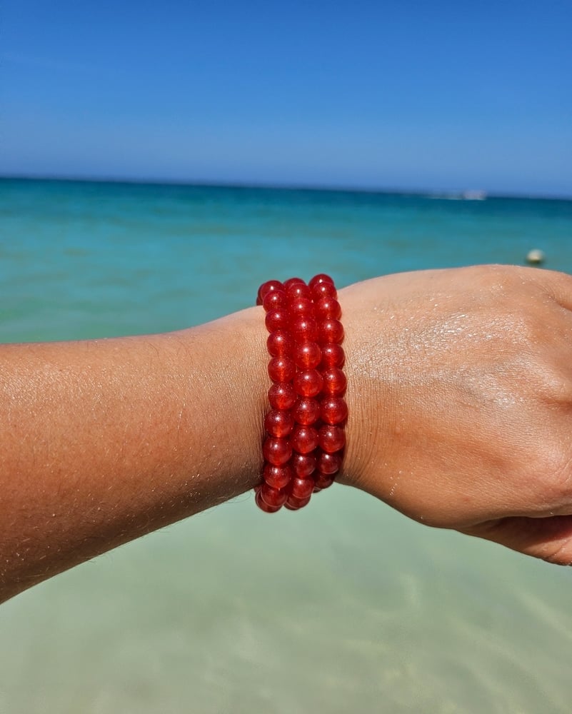 Image of Red Agate Bracelet 
