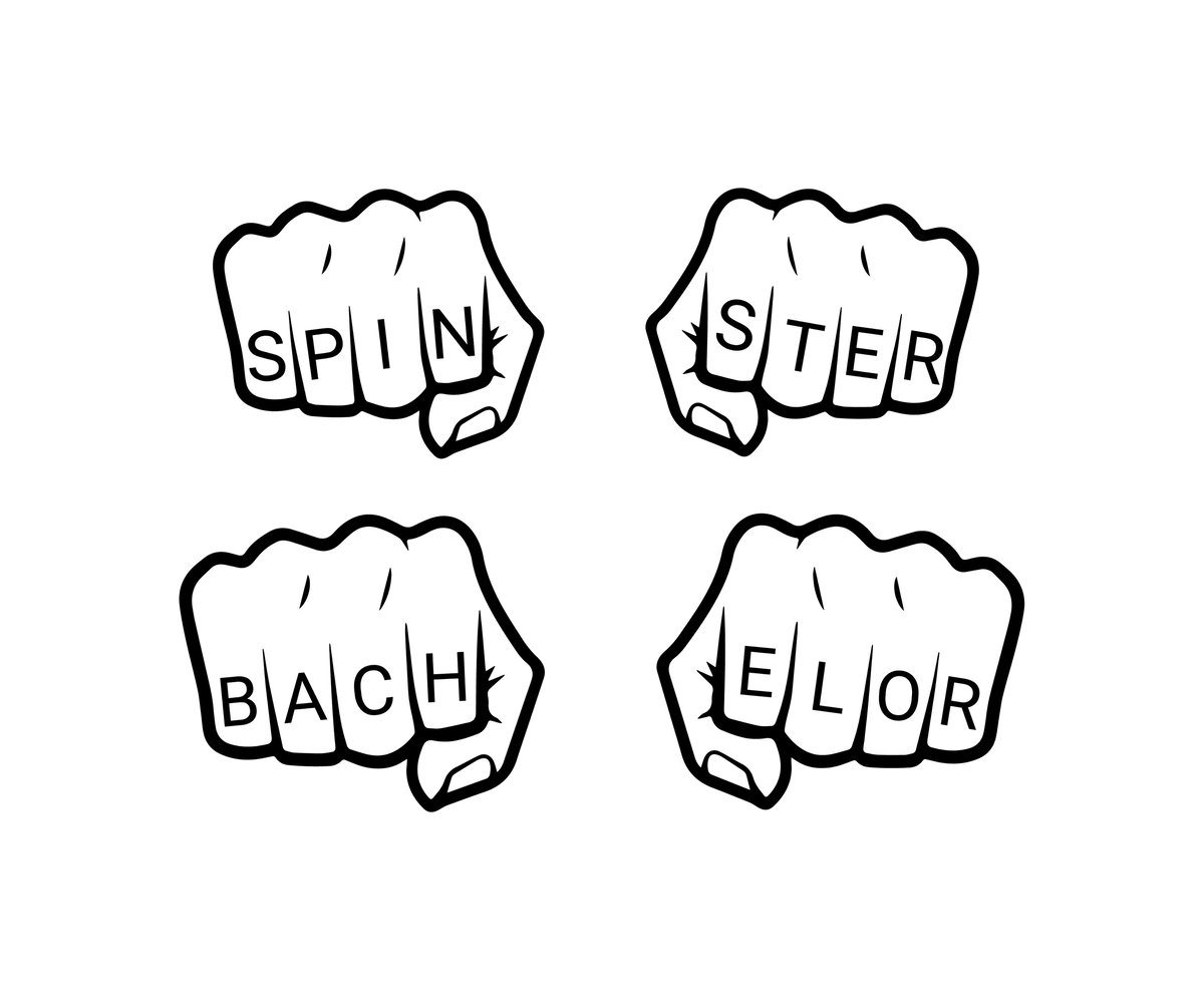 SPINSTER + BACHELOR KNUCKLE TATTOOS (W/ MALIA JENSEN) BA PDX