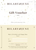 Hilary&June Jewellery Gift Vouchers