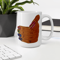 Image 2 of Fancy Tips Coffee Mug (Cocoa)