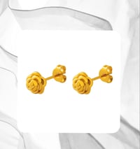 Image 2 of Rose Stud Earrings