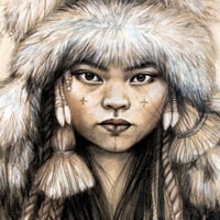 Image 3 of Canva Art Print - "La Chapka de fourrure"