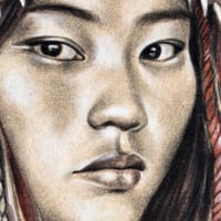 Image 3 of Paper Art Print - "La Chamane"