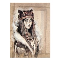 Image 1 of Paper Art Print - "La Chamane"