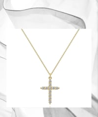 Image 6 of CZ Cross Necklace