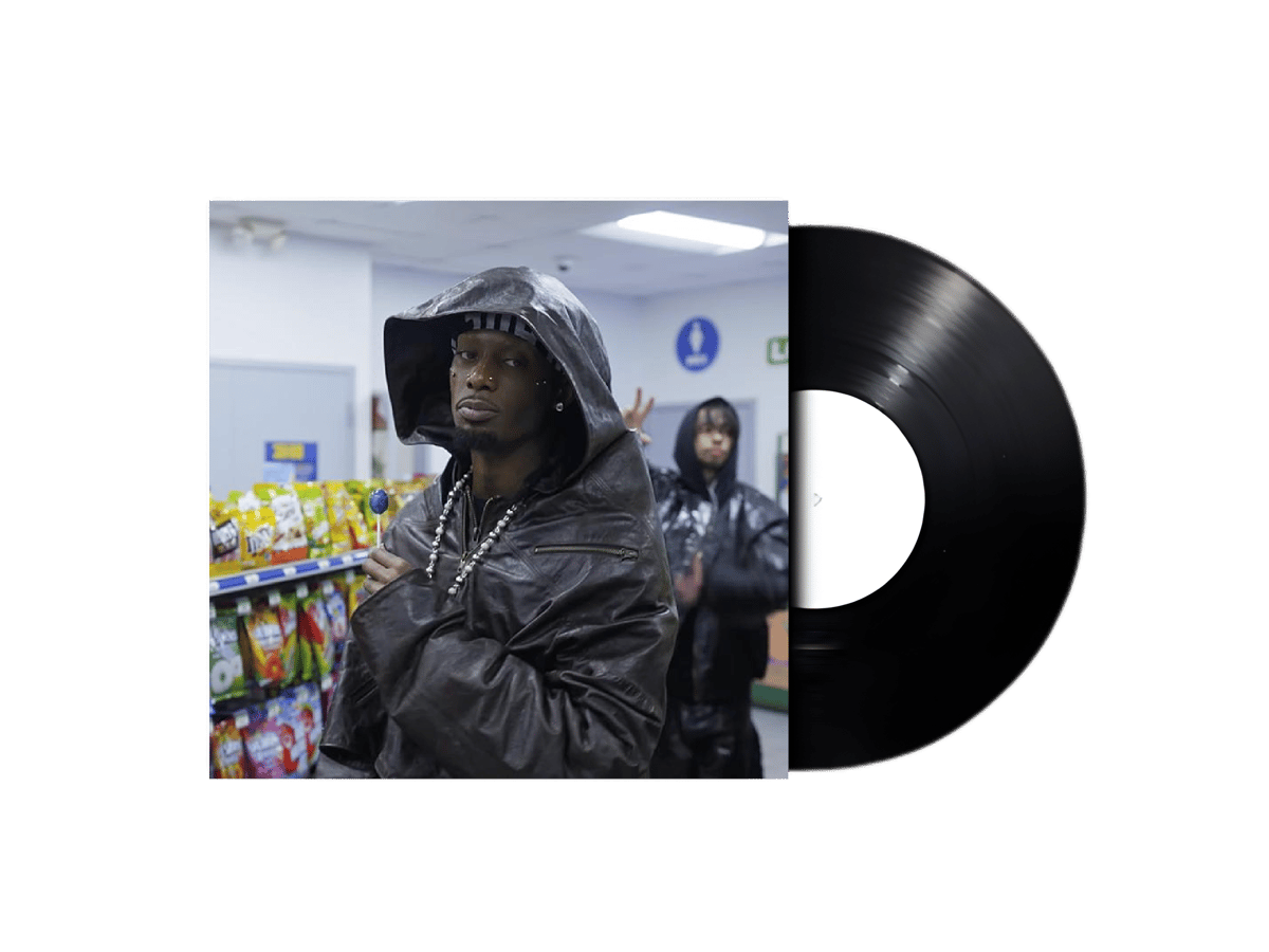 Playboi Carti 2024 & H00DBYAIR Double Sided Black 7" interobang