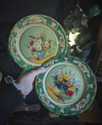 Floral plates 