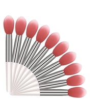 LORMAY 10 Pcs Silicone Lip Mask Brushes. Applicators for Lipsticks, Lip Gloss, Lip Balm and Other Cr