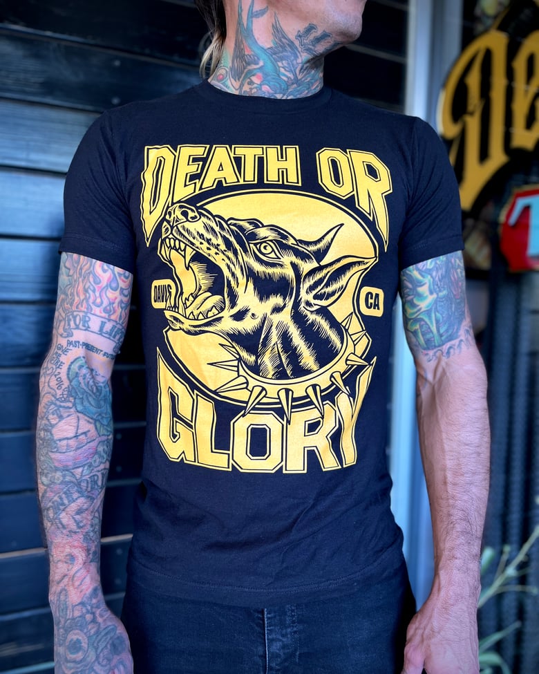 Image of Death or Glory Dobermann T-shirt