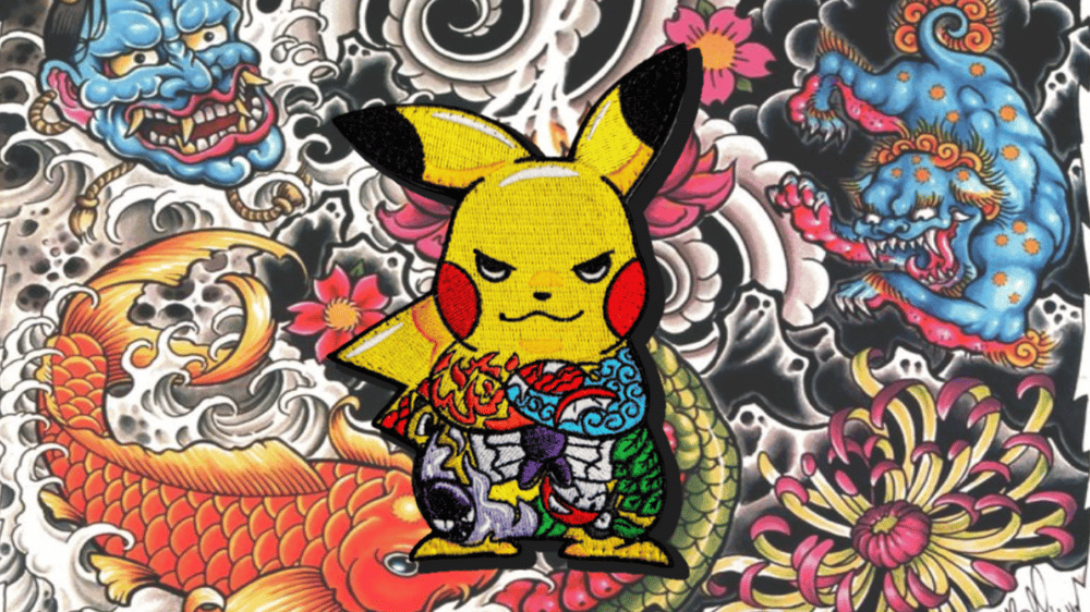 Image of YAKUZAMON V1 PIKACHU THREADED PATCH (LOW STOCK)