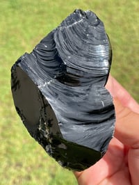 Image 7 of Raw Black Obsidian Chunk #1813