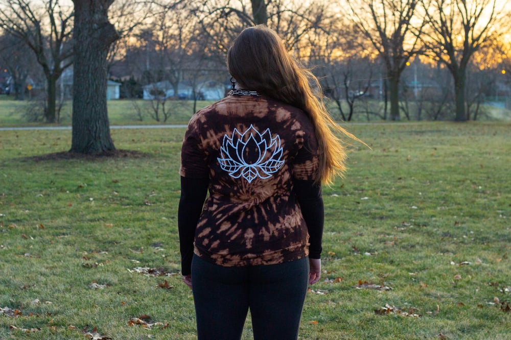 (last few) Bleach Dye Spiral Lotus T-Shirt