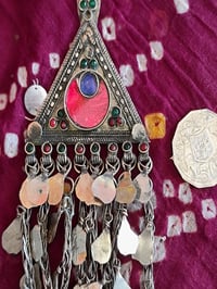 Image 3 of Tribal Kuchi Pendant Red Moon - (TJ010)
