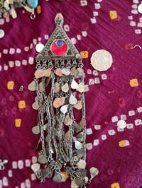 Image 2 of Tribal Kuchi Pendant Red Moon - (TJ010)