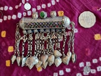 Image 1 of Tribal Kuchi Prayer Tube Pendant - (TJ015)