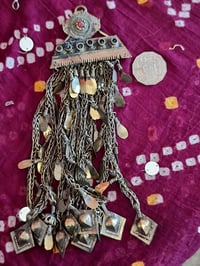 Image 2 of Tribal Kuchi Dangle Pendant Long - (TJ016)
