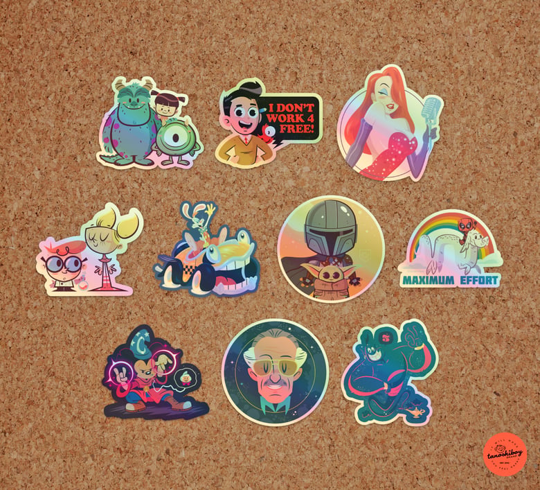 Image of Holographic Stickers A'plenty!