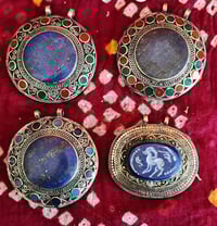 Image 1 of Tribal Turcoman Filled Pendants 4 off  - (TJ017)