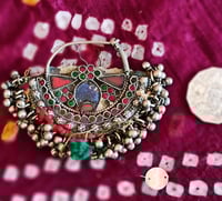 Image 1 of Tribal Kuchi Half Circle Pendant - (TJ012)