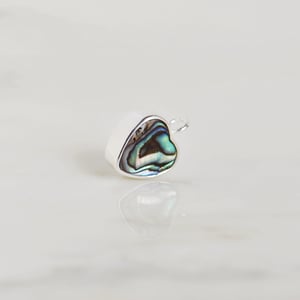 Image of Mermaid Heart x Abalone Shell silver necklace