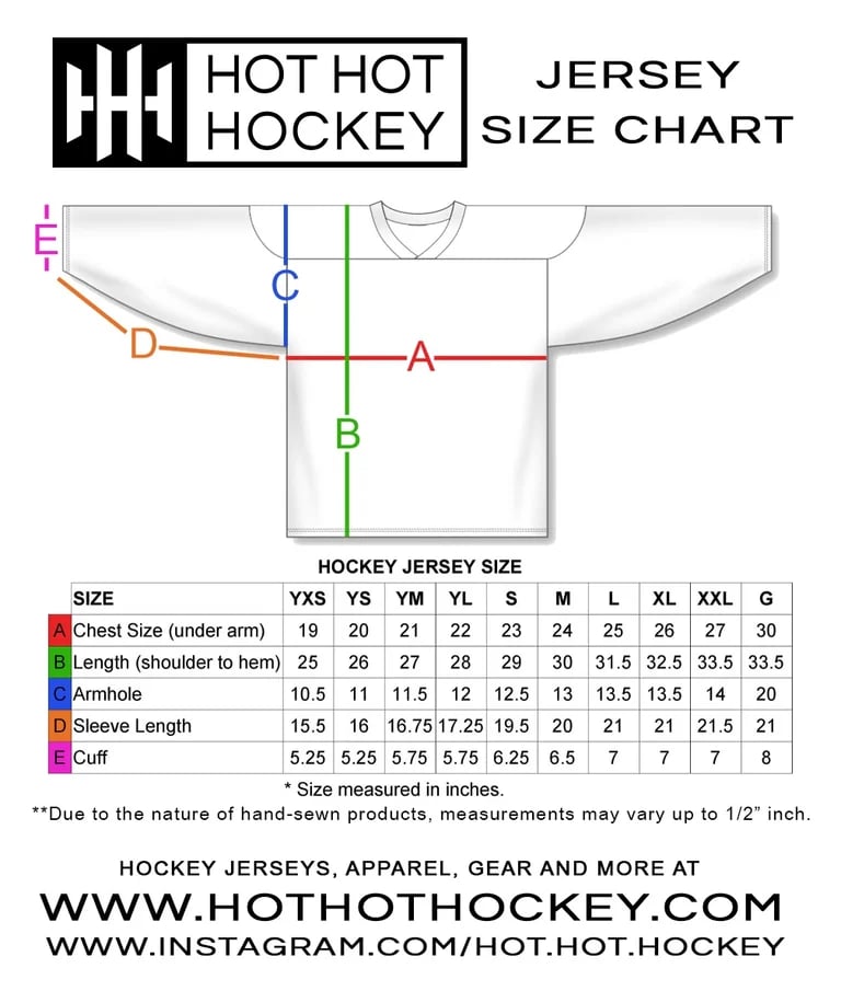 Giant C Hockey Jersey - Customizable