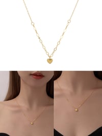 Image 1 of mini heart necklace 小桃心项链