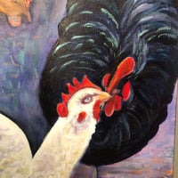 Image 3 of Chicken Hemp Love Affair  | original  artwork