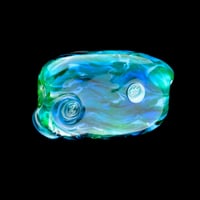 Image 2 of XXL. Wave Surfing Pacific Sea Otter #1 - Flamework Glass Sculpture Bead