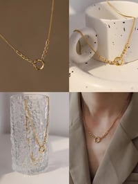 Image 1 of circle necklace 圆环项链