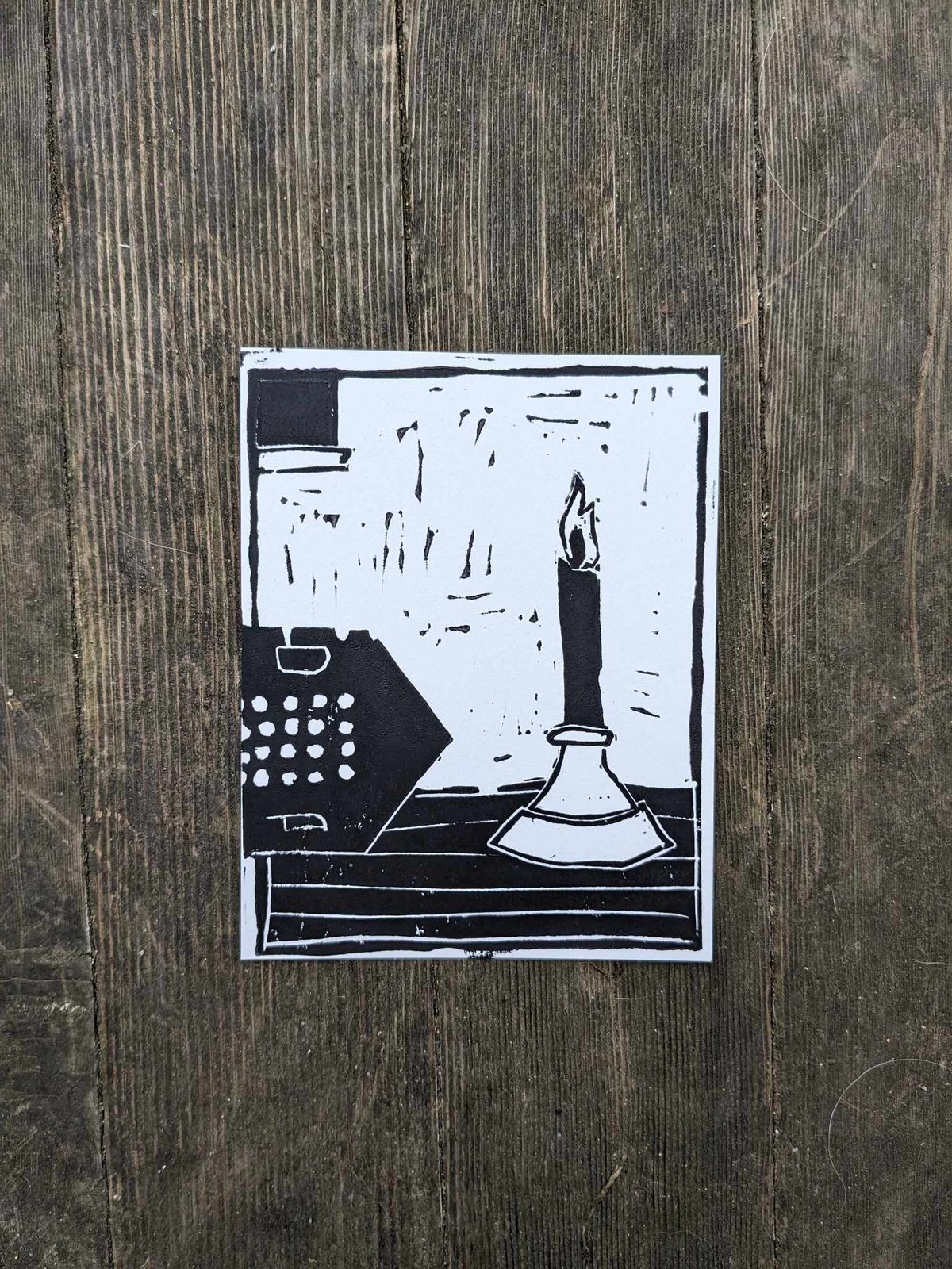 Image of Concertina & Candle Print