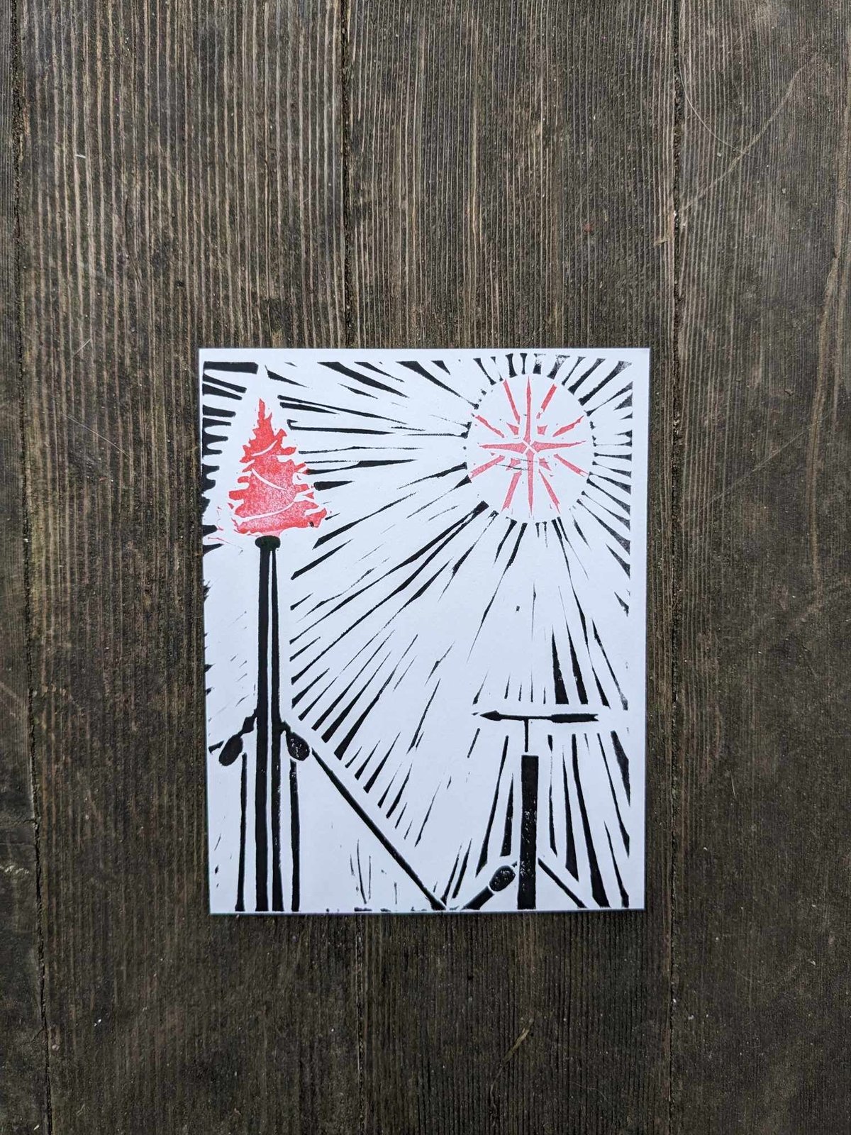 Image of Christmas in the Rig print