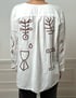 White Linen Long Sleeve MD/LG Image 2