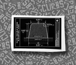 Image of "CURBS, Elevation View" Stickers (Large), 5
