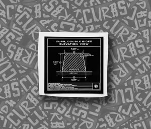 Image of "CURBS, Elevation View" Stickers (Square), 5