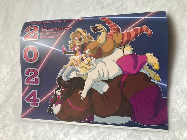 Fat Furry Pin-up Calendar 2024 (CLEARANCE)