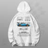 Cars and Clo - Porsche 911 GT3 RS Blueprint Hoodie White