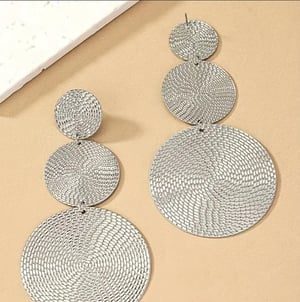 Image of Silver Drop Earrings 