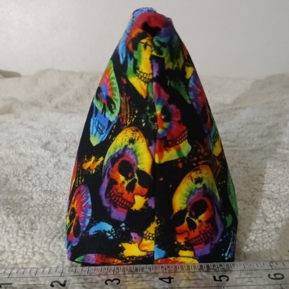 Tie Dye Skull Zippered pouch