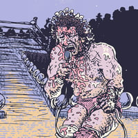 Image 2 of Terry Funk: High Priest of Pro Wrestling Album Cover Art Print