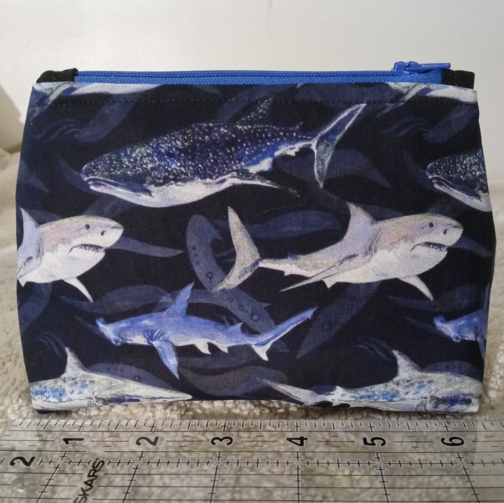 Shark Zippered Pouch 