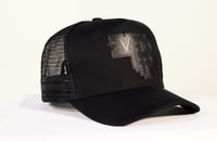 Image 1 of Murdered MDP Leather Patch Cuntry Trucker Cap