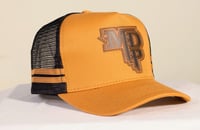 Image 1 of MDP Leather Patch Cuntry Trucker Cap