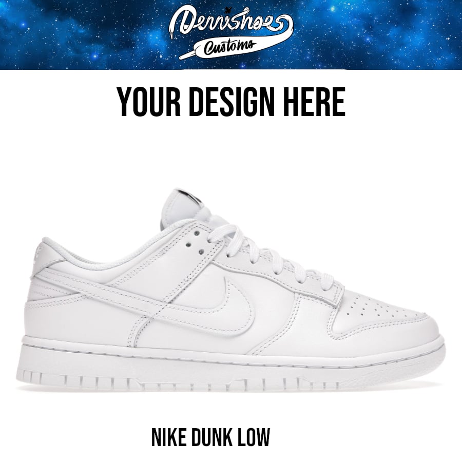 Image of Custom Hand Painted Made To Order Nike Dunk Low Retro Shoes (Men/Women)