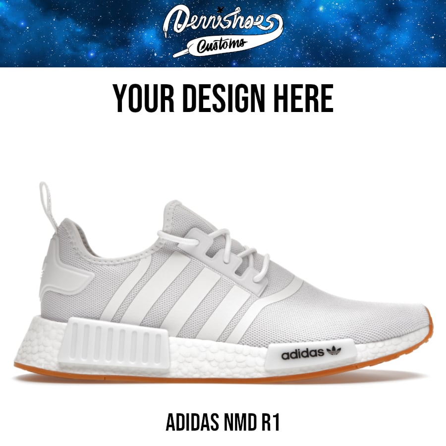 Custom Hand Painted Made To Order Adidas NMD R1 Primeblue Shoes (Men ...