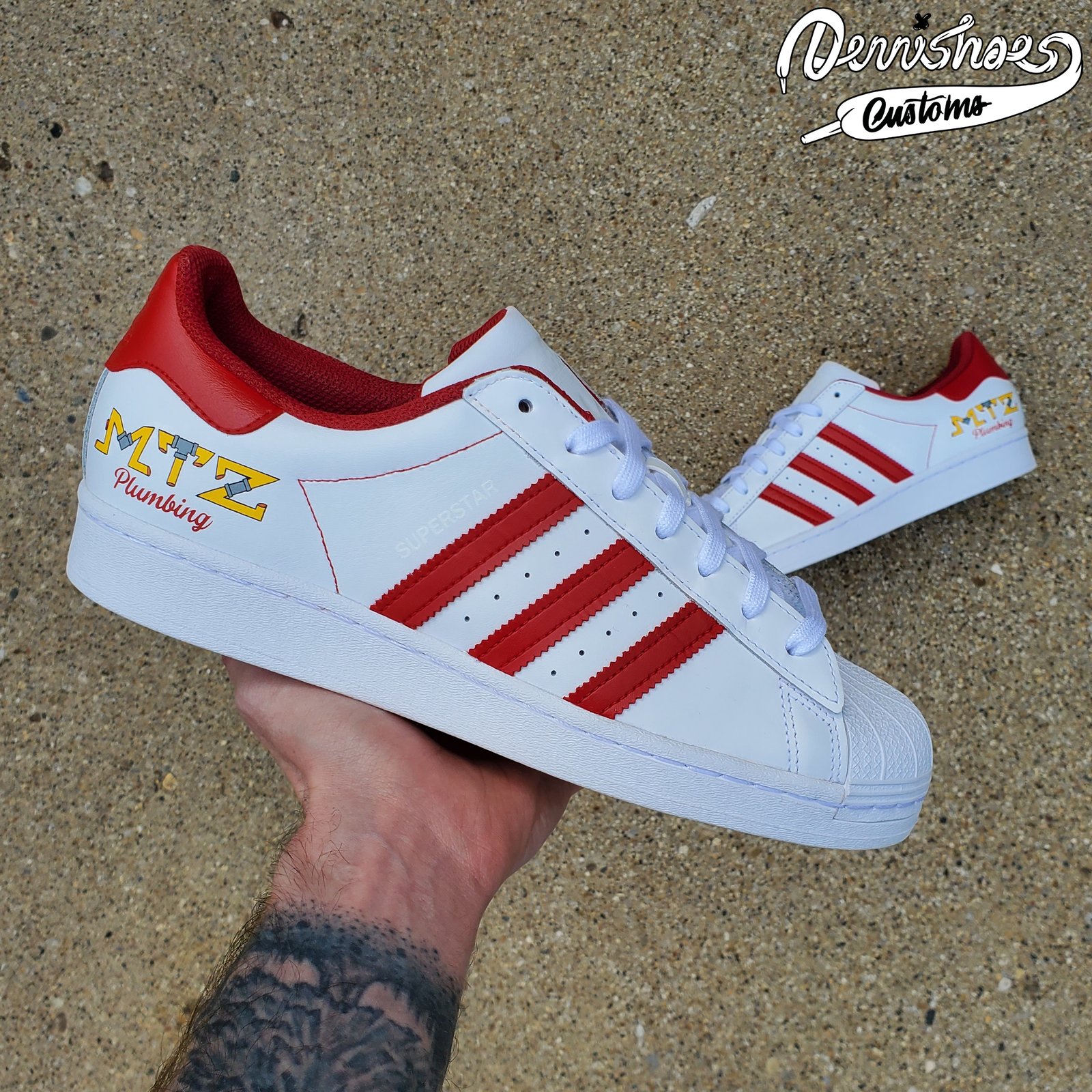 Custom Hand Painted Made To Order Adidas Superstar Shoes Men