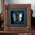 Morpho butterfly in a backlit frame Image 2