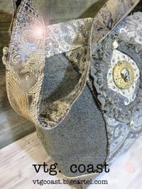 Image 2 of Grey Boucle Skull Bag