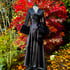 Black  Marabou-cuffed "Beverly" Gown PRE-ORDER NOVEMBER DELIVERY Image 2