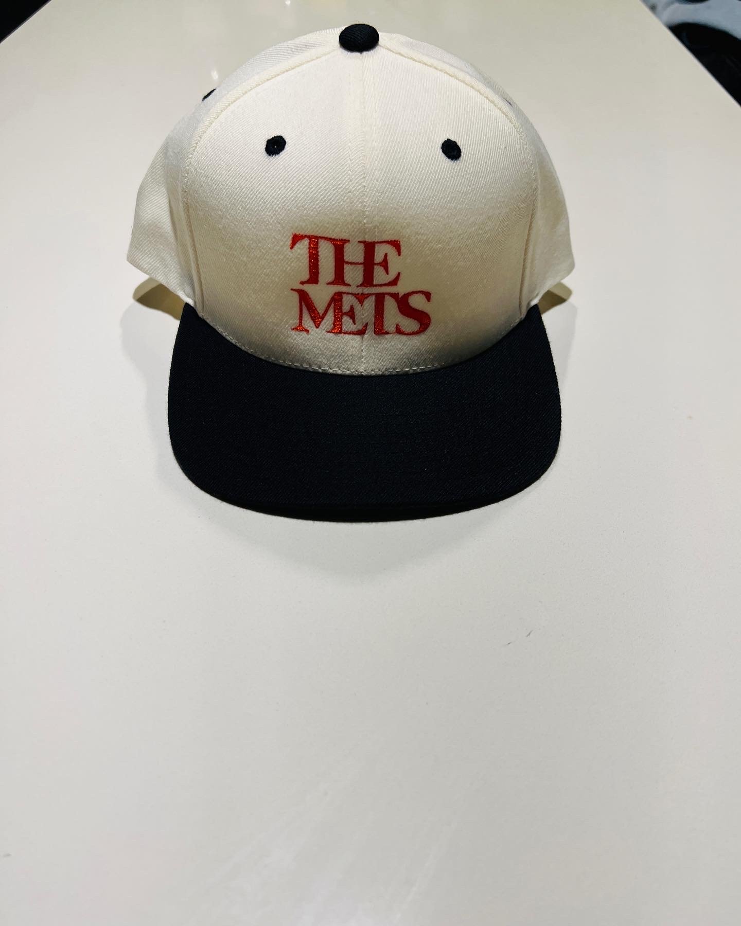 Black and outlet white mets hat