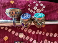 Image 3 of Tribal Kuchi CARVED Rings- (TJ021)